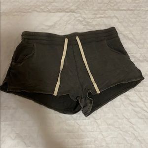 Express One Eleven Olive Shorts